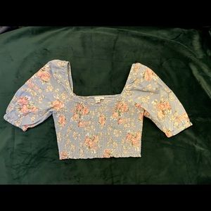 Floral crop top